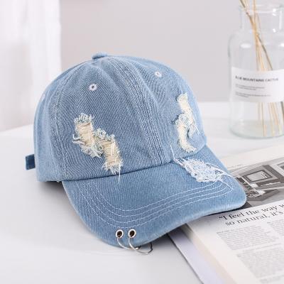 China Women's Sun Hat Hip Snapback SombreroStraw Unisex Hats Summer Fashion Denim Baseball Caps Adjustable Hop Couple Hats And Caps Character Hats for sale