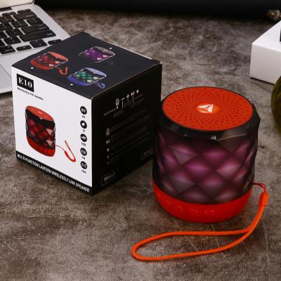 China E10 Portable Waterproof Speaker Mini Computer Speakers Subwoofer Radio BT Wireless No Noise With Mic Outdoor Bass Column for sale