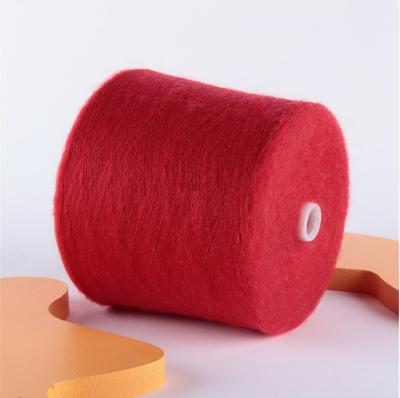 China 11NM/1 Nylon Mohair Blend Fancy Soft Thread Animal Fiber Elastance Peru Luxury Fluffy Soft Mohair Top Yarn For High End Sweater Shawl for sale