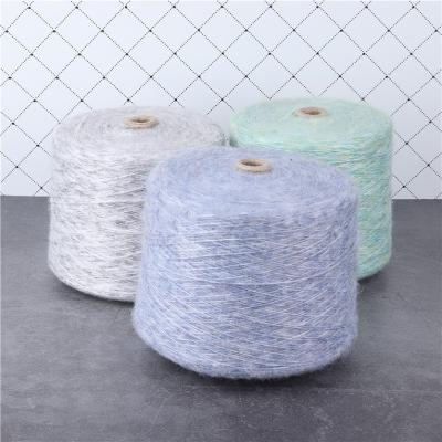 China Fluffy 5.4nm/1 - 6%wool 36%acrylic 35%polyester 23%nylon mixed fancy yarn spray coloring multiple color yarn for hand machine knit for sale