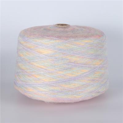 China Transition 3.3s/1 - 4%wool 58%acrylic blend fancy air rainbow color transition gradient rainbow color yarn for knitting hand machine for sale