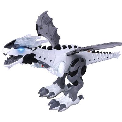 China Plastic/plastic Remote control spray mechanical battery drives dinosaur toy simulation wild animal model hand robot toy wholesale for sale