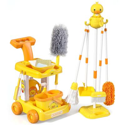 China High simulation 2022 new arrival Children's cleaning tool set simulates play house cleaning toys sweeping the floor baby toddler kids games toys for sale