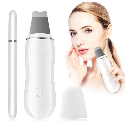 China Aqua Facial Peeling Machine Ultrasonic Blackhead Skin Remover EMS Exfoliating Electric Dead Skin Scrubber DEEP CLEANING for sale