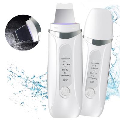 China Aqua Peel Machine Ultrasonic DEEP CLEANING Skin Scrubber Remove Blackhead Electric Dead Face Spatula Face Beauty Equipment Skin Scrubber for sale