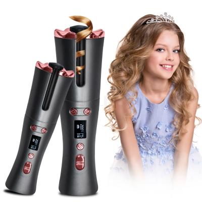 China Heat Adjustable Settings Wholesale OEM Bulk Magic Professional Hair Styling Tool Automatic Rotating Cordless Hair Curler for sale