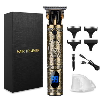 China Ding Ling One Blade Beard Hair Clipper Usb Rechargeable Electric Shaver Blade Hair Cutting Tools Gold Baldheaded Trimmer Twin Price for sale