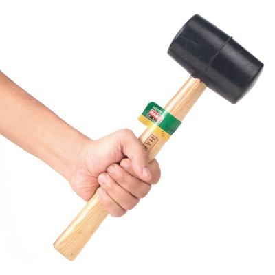 China Machinist's Hammer 8oz Wood Handle Rubber Mallet by HANS.w, Soft-face Hammer with Rebound Resistant Head Grabbing Tools for sale