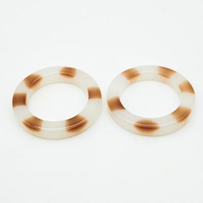 China Resin 20mm inner, 29mm outer size plastic resin o-ring for swimwear, swimwear ring accessories, resin ring buckle, BHK-091 for sale