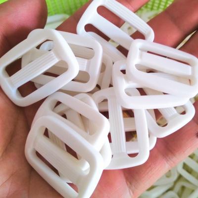 China Plastic 25mm 1 inch nylon quality dyeable plastic slider belt adjuster for sale