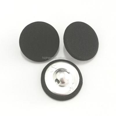 China 20mm workable flat surface metal leg button fabric covered fabric covered button for sale