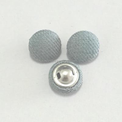 China Metal Leg Button Sustainable Fabric Covered 11mm Fabric Covered Button for sale