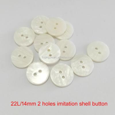 China Resin Viable Imitation 22L/14mm Fake Button Shell Shell Button for sale