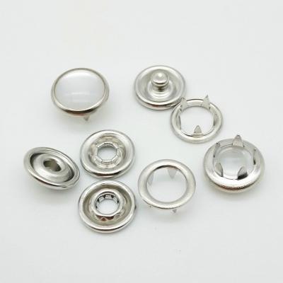 China 10mm Viable Pearl Crotch Snap Button with #222 Under Parts in Nickel Color, Pearl Snap Crotch Button for Shirt, #222 PAIRS - 16L for sale