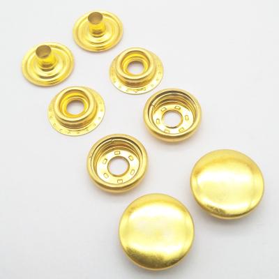 China Metal Viable Ring 15mm Snap Button With #405 Under Parts In Imitation Gold Color, 15mm Fastener Button for sale