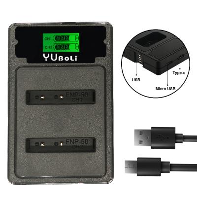 China Dual Camera YUBOLi Np-50 FNP50 FNP-50 Digital LCD Battery Charger For Fujifilm FinePix X10 X20 XF1 XP150 XP100 F50 FD F80 for sale