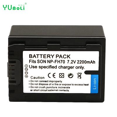 China Replacement Camera 7.2V 2200mAh NP-FH70 FH70 Digital Camera Battery For SONY DSC-HX1 Cyber ​​Shot DSC-HX100V DSC-HX200V HDR-TG5V for sale