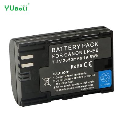 China Digital Products 7.4v 2650mAh Lp-e6 Lp E6 Lpe6 Lp-e6n Lpe6n Camera Battery For Canon EOS 5ds R 5d Mark Ii 3 5d Mark Iii 6d 7d 60d 60da 70d for sale