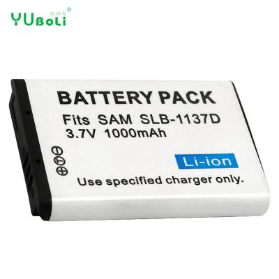 China Camera Battery 1000 3.7V MAH Rechargeable SLB-1137D SLB1137D SLB 1137D for Samsung digital camera lithium battery for sale