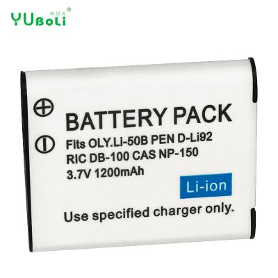 China Camera Li-50B Li50B RIC DB-100 CAS NP-150 Li-ion Camera Battery For Olympus U6010 u6020 For Pentax XZ-1 SP-800UZ D-Li92 DLi92 Battery for sale