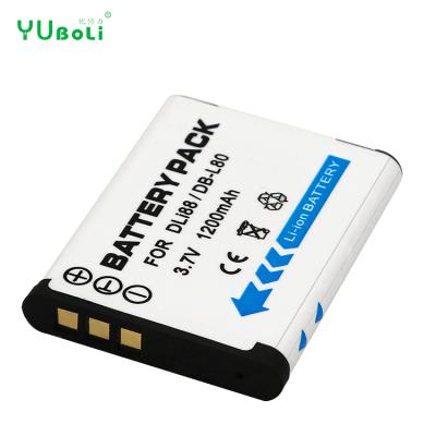 China White Camera Battery 3.7V 1200mAh D-Li88 DLi88 VW-VBX070 For Pentax DLI88 D-LI88 DB-L80 P70 P80 WS80 X70 W90 H90 Batteries for sale