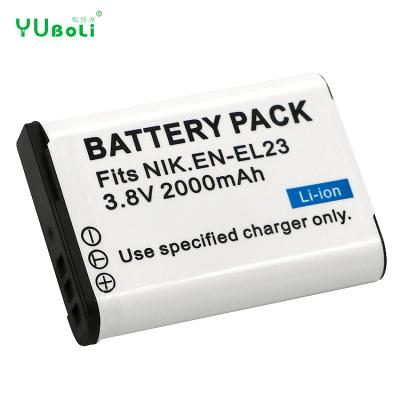 China IN digital lithium ion 18650 EL23 ELEL23 solar batteries EN-EL23 for Nikon D3100 D3200 3300 D3400 D5100 battery 2000mAh for sale