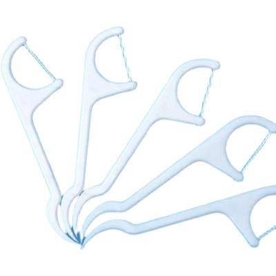 China For Home Use 50pcs 100 pcs Dental Floss Flosser Picks Toothpicks Teeth Stick Tooth Cleaning With Bag Package for sale