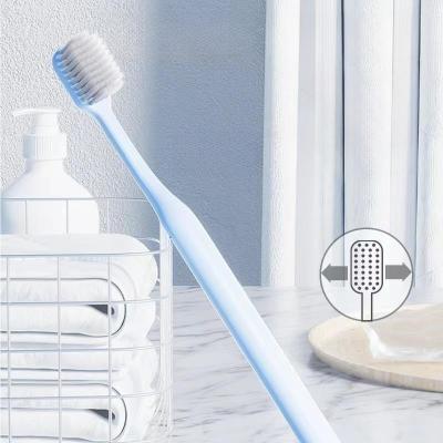 China PV SHAPE Toothbrush manufacturer private label adult plastic tooth brushes wide head  wheat straw handle toothbrush for sale