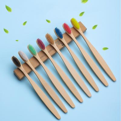 China Disposable Custom Sustainable And Eco-friendly Bamboo Handle Toothbrush Soft Bristle High Quality for sale