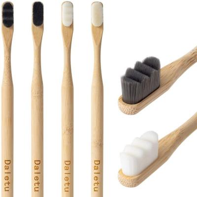 China Disposable Free Sample Custom 10000 Bristle Micro Fiber Extra Ultra Soft Eco Friendly Biodegradable Toothbrush Micro Nano Bamboo Toothbrush for sale