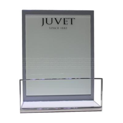 China Modern Retail Stores Glass Or Acrylic Catalog Stand Holder For POS Luxury Brand Visual Merchandising POSM for sale