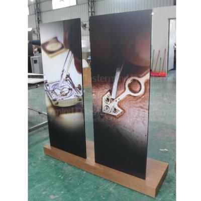 China High Class Customized Acrylic Glass Wooden Advertising Boards MDF Information Holder For Watch And Jewelry Showroom Retail Store Store Museum for sale