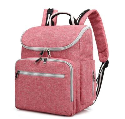 China With USB OEM Unisex Waterproof Backpack Folding Big Bag Insulated Mami Baby Nappy Bag Hot Selling Custom Mom Diaper Bags for sale