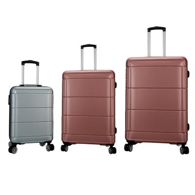 China Custom Hard Logo Luggage Sets On Wheels Shell Family Luggage Set ABS Luggage Set for sale