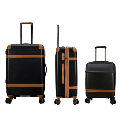 China Durable ABS Luggage Moving Bags With Wheels Suitcase Hot Sale Suitcases Luggage Trolley Luggage Set for sale