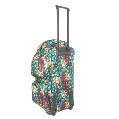 China Fashion Printed Duffle Wheel Bags Traveling Bags Luggage Trolley Luggage Trolley High Quality Moving Bags for sale