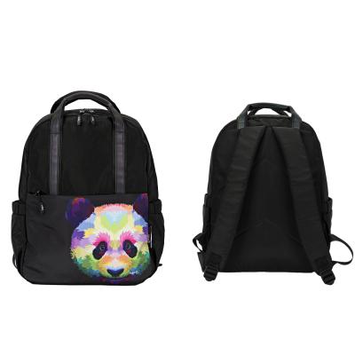 China New Design High Quality Custom Printed Backpack Waterproof Unsex The Logo Printed Student Hiking Backpack Waterproof Animal Custom School Bag for sale