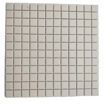 China White Ceramic Parquet Mosaic Slabs, Bathroom Balcony Kitchen Floor Wall Tiles Pool Edge Slab for sale