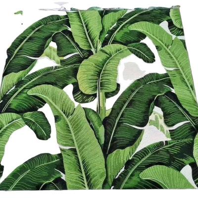 China Custom Factory Floor Mosaic Banana Leaf Glass Mosaic Mural For Living Room for sale