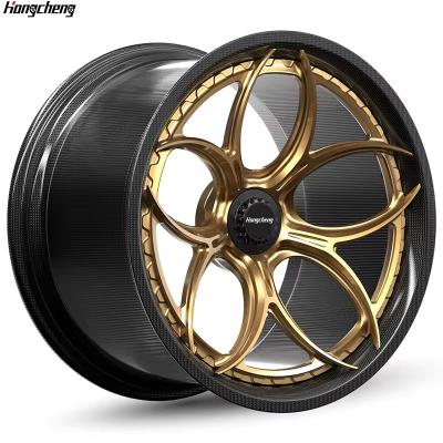 China For retrofit/upgrade whells 5x114.3 5x130 5x120 18 19 20 21 inch carbon fiber wheel with full carbon barrel for Mercedes C8 luxury forged wheels rims for sale