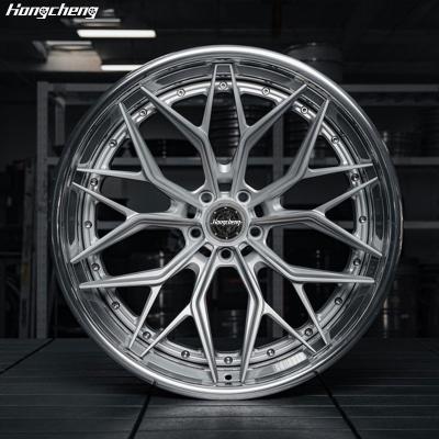 China For retrofit/upgrade custom 2 piece passenger car wheel jante 5x130 5x120 for BMW alloy wheels forged wheels rims for sale