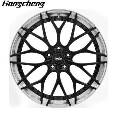 China For retrofit/upgrade Factory Racing Wheels Forged 2-Piece 15-28 Inch Alloy Car Rims 5x112 5x120 6x139.7 Jante with 25mm ET for Passenger Cars for sale