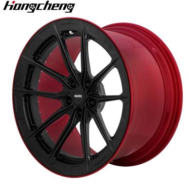 China For retrofit/upgrade car rims 2 piece grey color 5x114.3 passenger car wheels 17 20 24 26 inch forged wheels 18 5 x112 alloy rims for sale