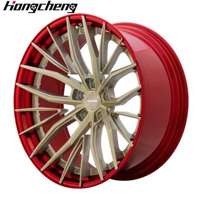 China For retrofit/upgrade Customize Forged 2-Piece 17-28 Inch Luxury Car Alloy Rims 5x112 5x120 Passenger Car Wheels with 25mm-50mm ET for New Cars for sale