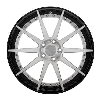 China For retrofit/upgrade Customize forged 2 piece 17 18 20 22 24 26 28 inch passenger car wheels 5x112 aluminium alloy rims for luxury car for sale