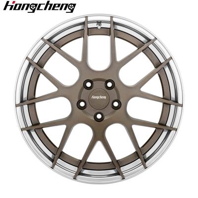 China For retrofit/upgrade Classic Adv.1 High Performance 5x114.3 Forged Aluminum Alloy Passenger Car Wheel Dark Gold 2-Piece Sport Rim 25mm ET New for sale