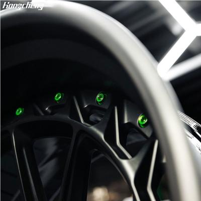 China For retrofit/upgrade Factory selling 2 3 piece forged alloy car rim lip stain black wheel 18 20 22 24 26 inch 5x114.3 5x130 5x120 5x112 wheel for sale