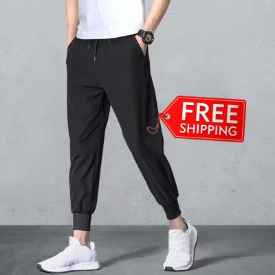 China Summer men's thin Korean style sports fashionable loose pants ice silk pants QUICK DRY for sale