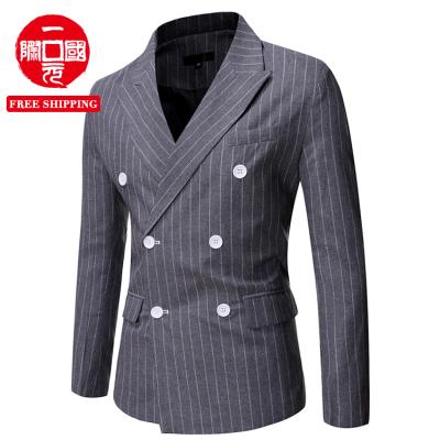 China Aliexpress.com : Buy 2021 New Autumn Men's Double Breasted Striped Casual Plus Size Suits from AliExpress Amazon for sale