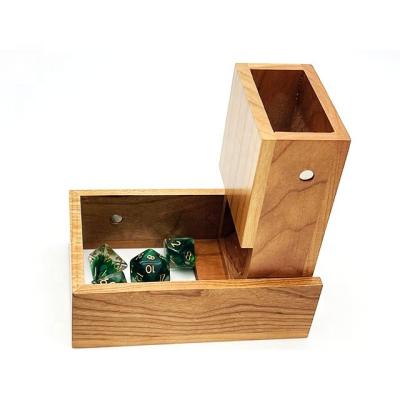 China Bamboo/Rubber/Beech WOODNB Die Cut Tower and Rolling Tray for Board Games Hominize Dice Bamboo Tower for sale